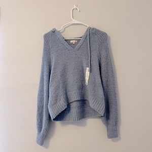 Cropped Sweater with hood